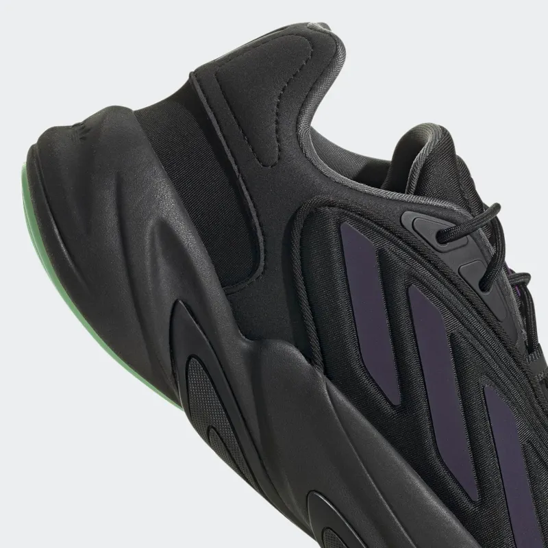 Adidas Ozelia Core Black / Collegiate Purple / Screaming Green (HR1171)