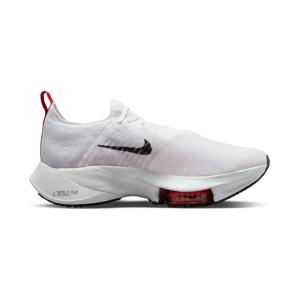 Nike Air Zoom Tempo NEXT% Flyknit White Light Crimson Platinum Tint Black (CI9923-105)