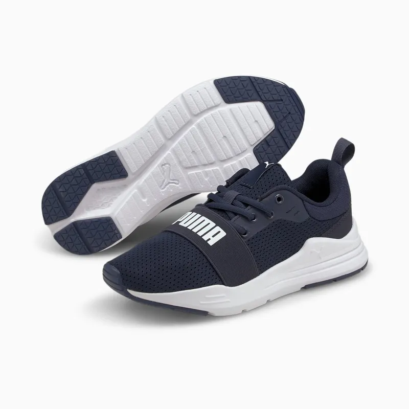 PUMA Wired Run Youth Peacoat/White (374214-13)