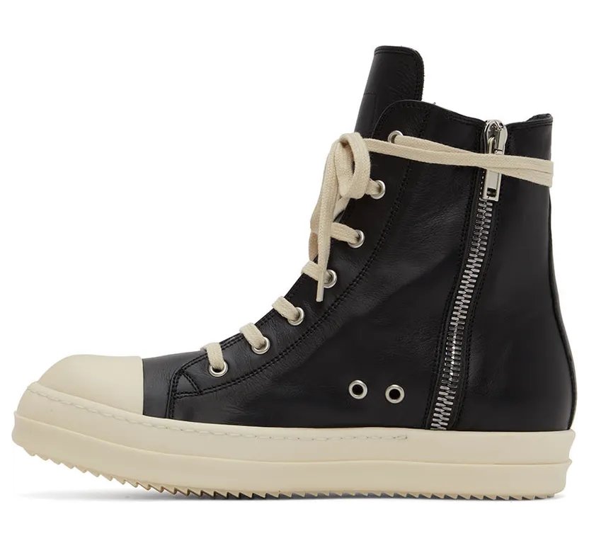Rick Owens Black Strobe Sneakers (RU02B2890 LPO) (3)
