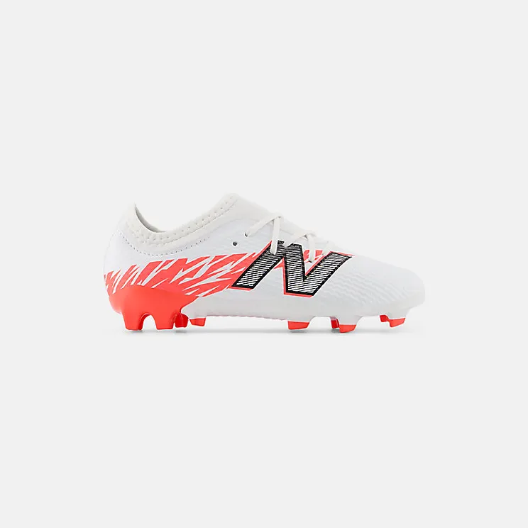 New Balance Furon V8 Team Junior FG White Energy Red Black (PS/GS) (SJF3FIB8)