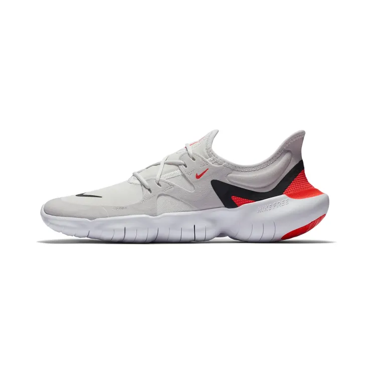 Nike Free RN 5.0 “Vast Grey / White / Bright Crimson / Black” (AQ1289-004)