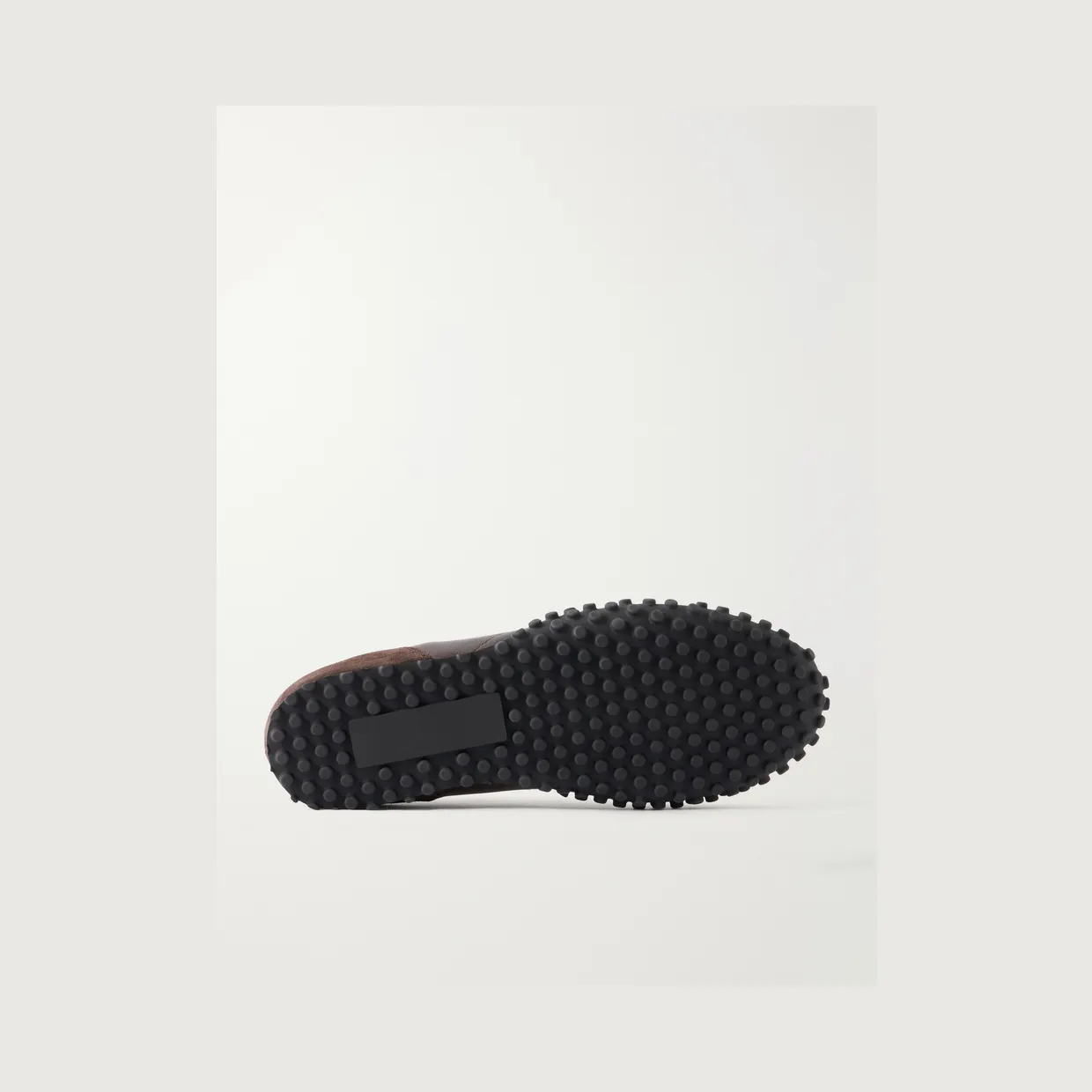 Common Projects Suede-Trimmed Leather Sneakers Dark brown (5258) (3)