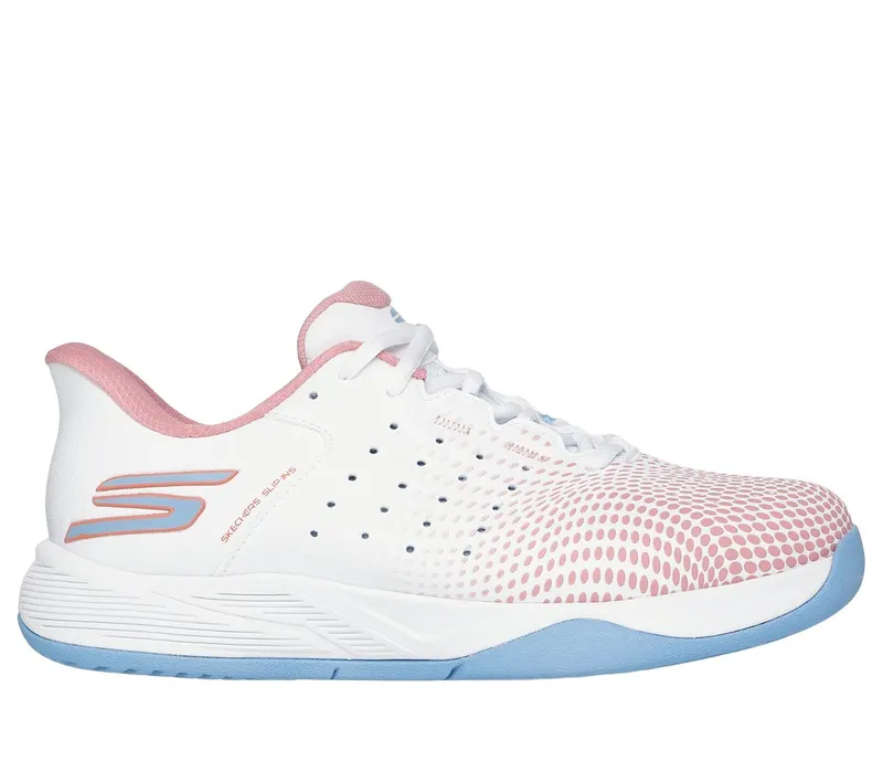 Skechers Slip-ins Relaxed Fit: Viper Court Reload White/Licht Blue (172101CWLBP)