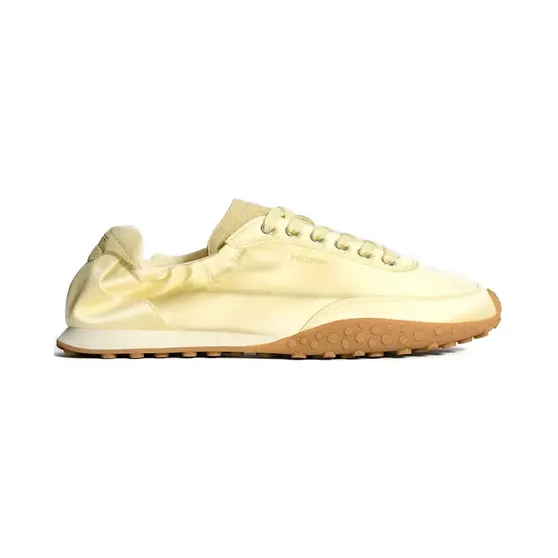 Hoff van leer-textielmix model ‘BRIDGE SATIN MIMOSA’ (22561005)