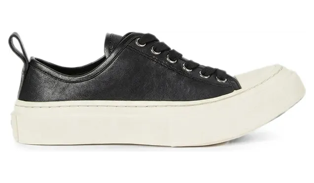 Ann Demeulemeester Grained Calf Leather “Black/Neutrals” (B0014408 LT208 D0092)