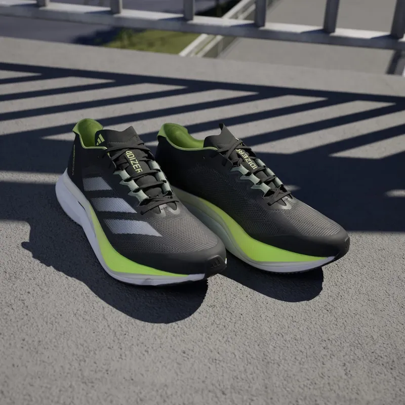 Adidas Adizero Boston 12 Aurora Ink / Silver Metallic / Pulse Lime (JI4477)