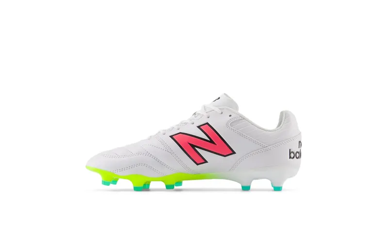 New Balance 442 Pro FG v2 White Hi-Lite Neon Pink (MS41FMWH)