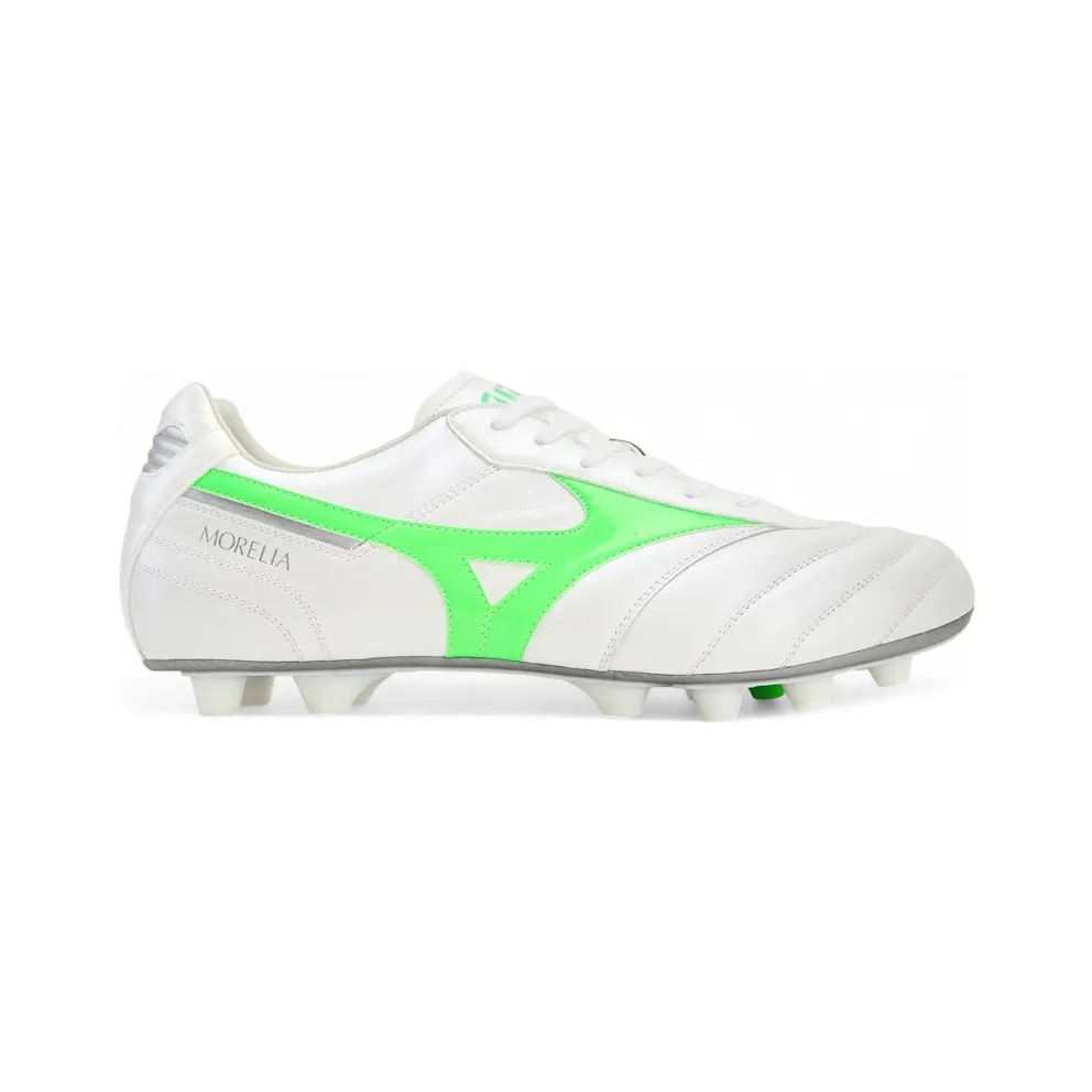 Mizuno Morelia II Elite MD White Neon Green Galaxy Silver (P1GA251237)