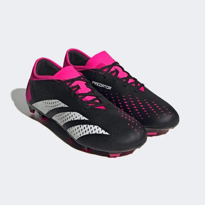 adidas Predator Accuracy.3 Low FG Core Black Cloud White Team Shock Pink (GW4602)