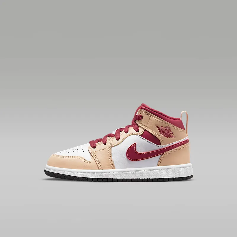 Jordan 1 Mid Younger Kids’ Brown (640734-201)