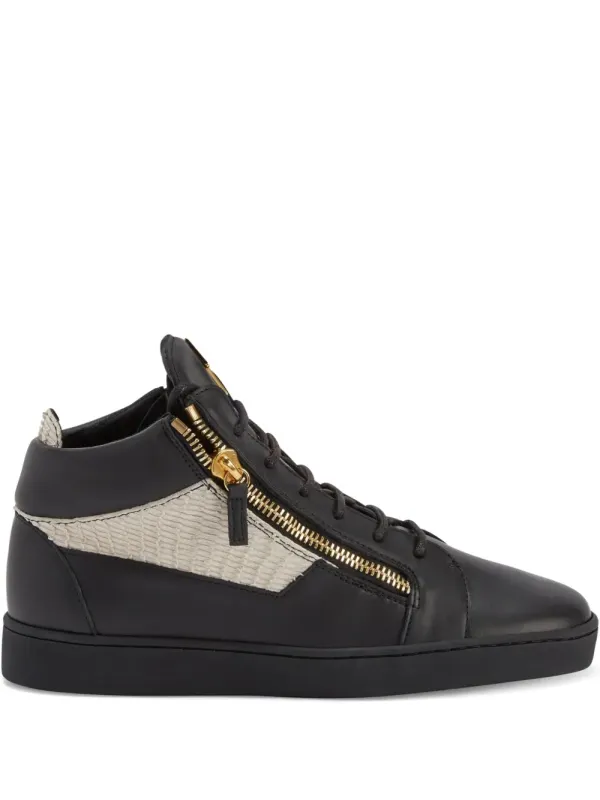 Giuseppe Zanotti Kriss leren sneakers with ritssluiting – Black (RU10072K26)