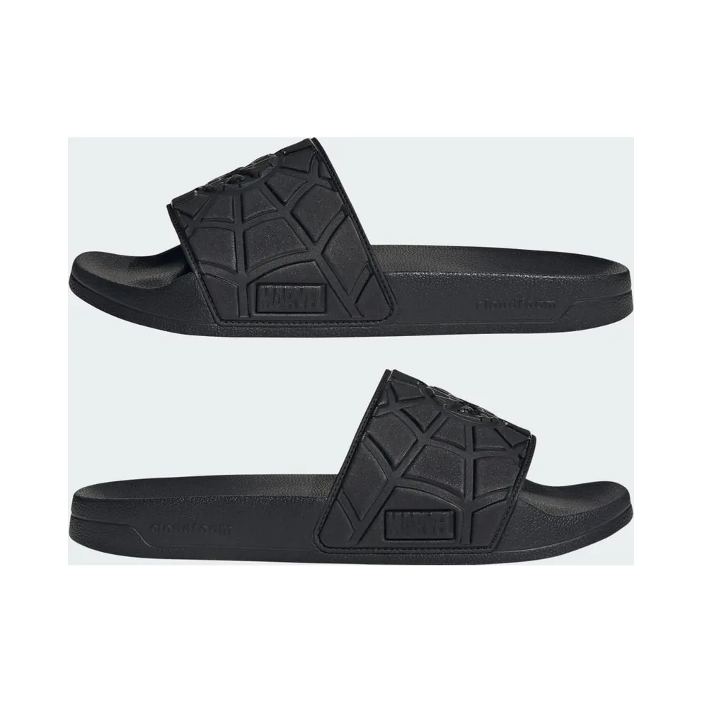 adidas Marvel Spider-man Adilette Shower Slides “Core Black / Core Black / Core Black” (KJ1796)
