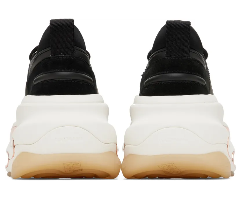 Balmain Black Leather & Suede B-Bold Sneakers (XN1VI541LSHD) (4)