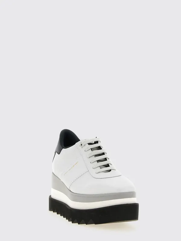 Stella McCartney Elyse Wedge Sneakers in Polyurethane Grey (810611E002881705)