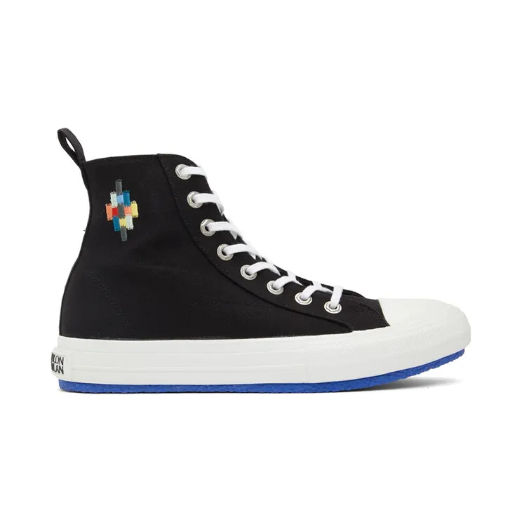 Marcelo Burlon County of Milan Black Cross Vulcanized Sneakers (CMIA094S22FAB0011001)