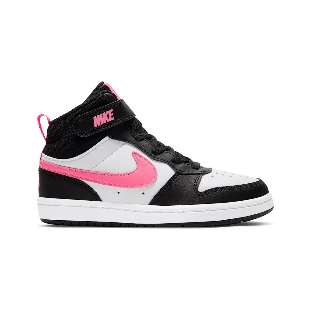 Nike Court Borough Mid 2 Black White Sunset Pulse (CD7783-005)
