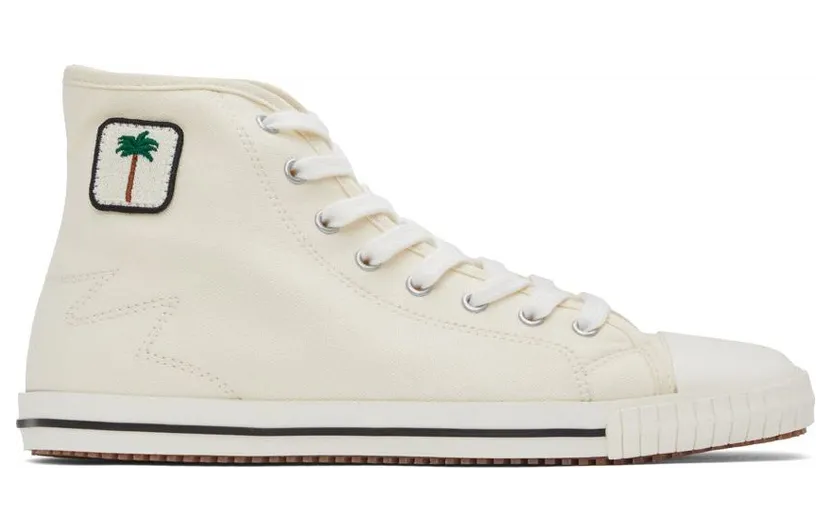 Palm Angels Off-White Vulcanized High-Top Sneakers (PWIA047S22FAB0010110)