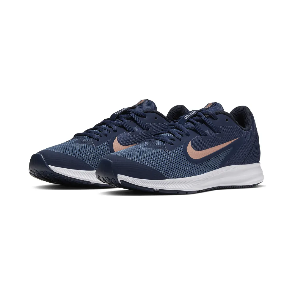 Nike Downshifter 9 Blue “Midnight Navy / Dark Obsidian / Metallic Red Bronze” (AR4135-403)