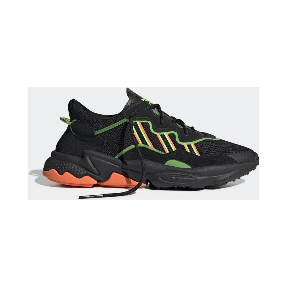 adidas Ozweego Black Orange Green Core Black/Solar Green/Hi-Res Coral (EE5696)