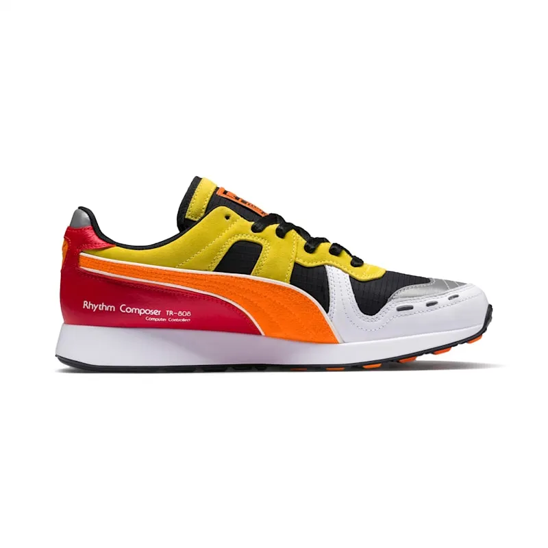 Puma RS-100 Roland Puma Black/Puma White-Vibrant Orange (368405-01)