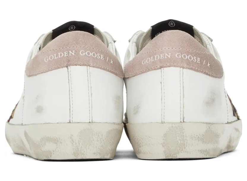Golden Goose SSENSE Exclusive White Leopard Superstar Sneakers (F00101.F002256.10820) (4)