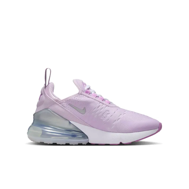 Nike Air Max 270 GS “Doll Rush Fuchsia White Metallic Silver” (IH0412-530)