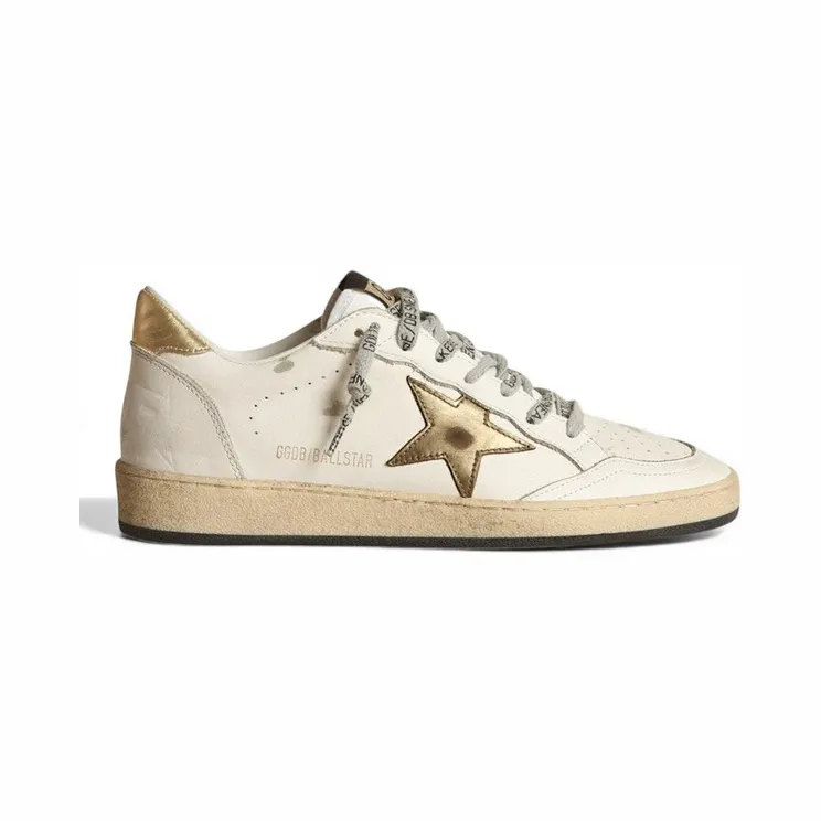 Golden Goose Ball Star Low White Gold Star (GWFO0117.F000783.80608)