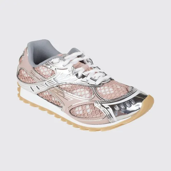 Bottega Veneta Orbit Technical Mesh Sneakers in a Bicolor Design White 1 (755915V2X409038)