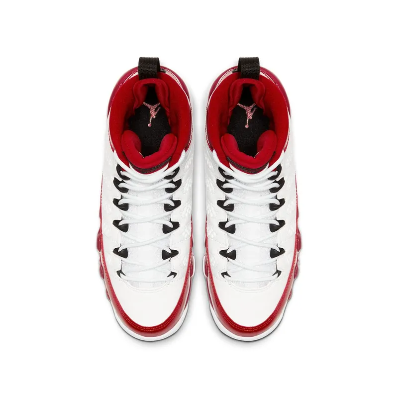 Jordan 9 Retro White Gym Red (GS) White/Black-Gym Red (302359-160)