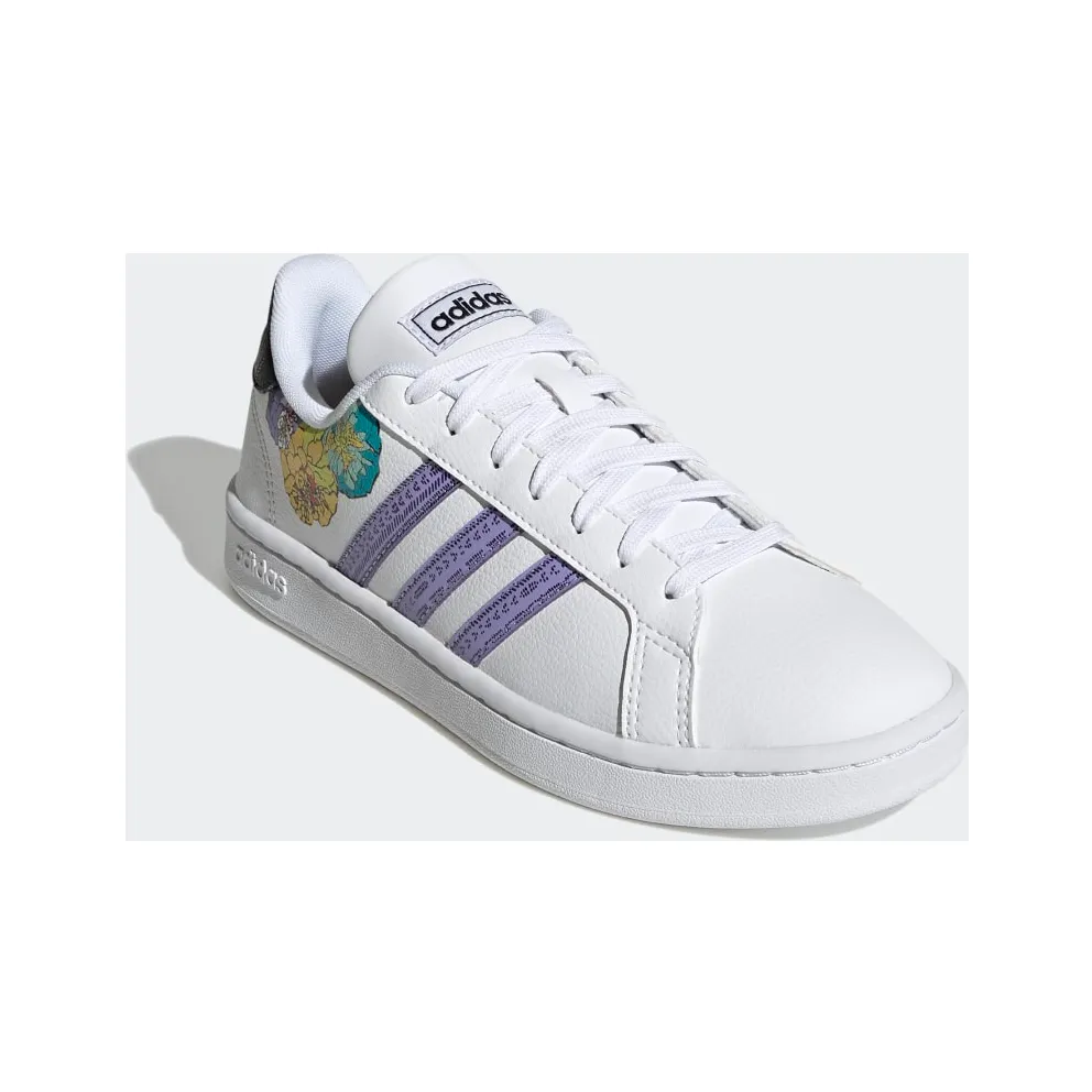 adidas Grand Court Base Cloud White / Light Purple / Core Black (GW6246)