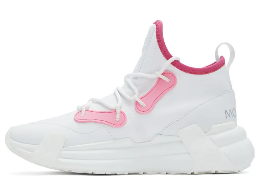Moncler White & Pink Lunarove Sneakers (H109B4M00100M1522) (3)