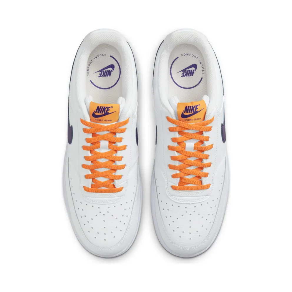Nike Court Vision Low White Light Curry Electric Purple (DM1187-103)