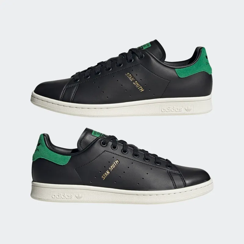 Adidas Stan Smith Core Black / Green / Off White (GZ6314)