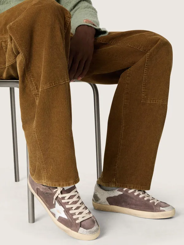 Golden Goose Men’S Super-Star Ltd In Lavender Suede With Silver Star (GMF01111.F008583.45468) (3)