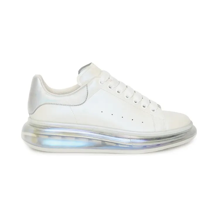 Alexander McQueen Oversized Clear Sole White Pearl (662657WID319637)