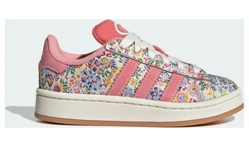 Adidas Campus 00s x Liberty London met Elastische Veters Kids Off White / Gum (JH5805)