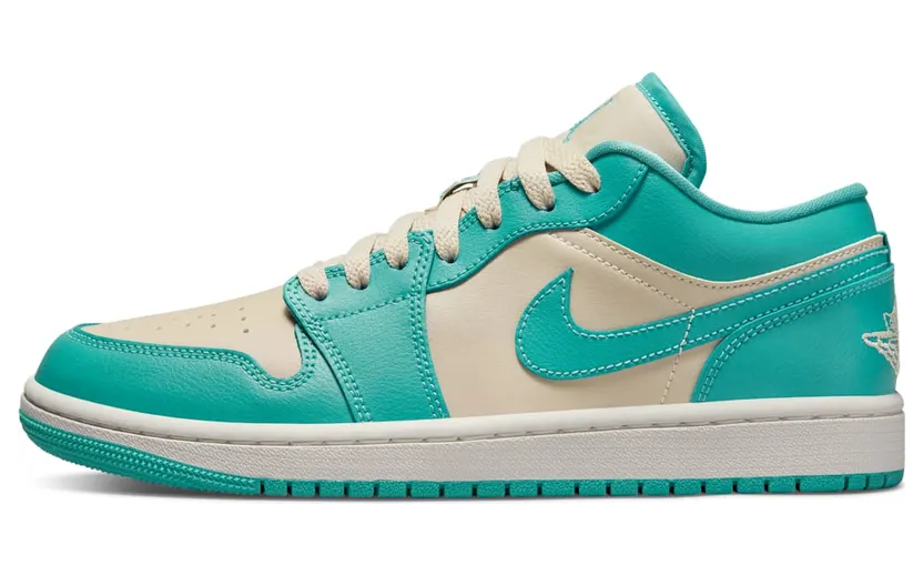 Air Jordan 1 Low Beige Teal Green “Sand Drift / Sail / Washed Teal” (DC0774-131)