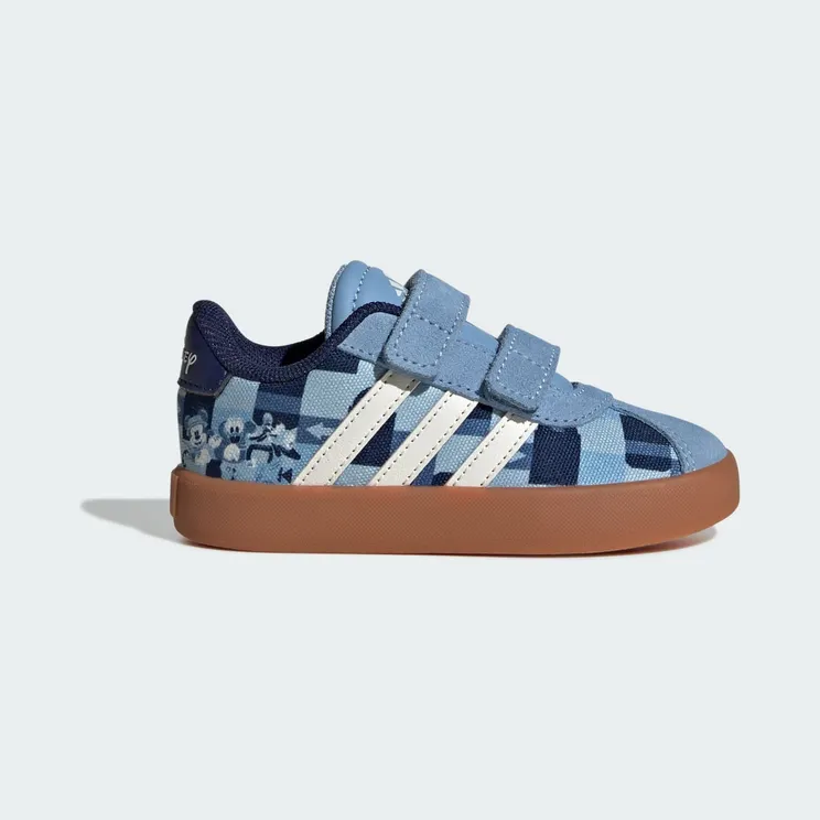 ADIDAS DISNEY MICKEY MOUSE VL COURT SCHOENEN PEUTERS Ash Blue / Off White / Crew Blue (JH6078)