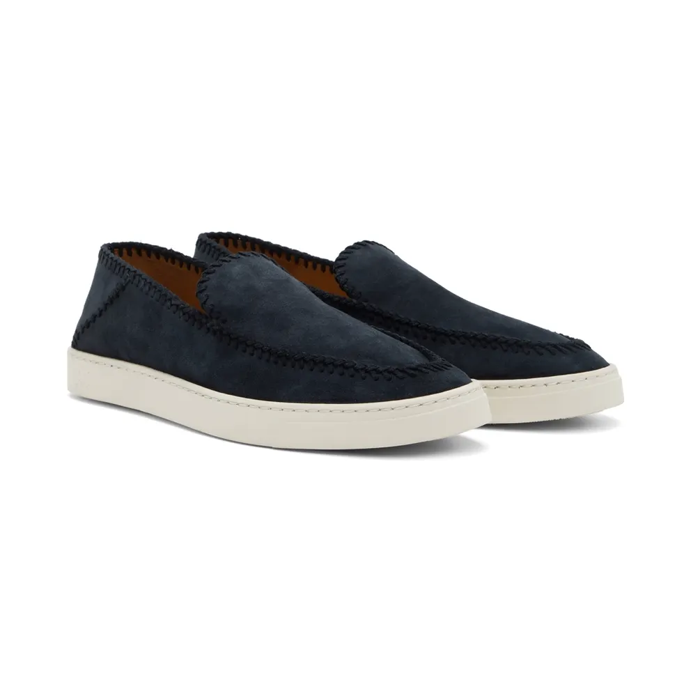 Giorgio Armani Navy Suede Slip-On (X2X141 XM968)