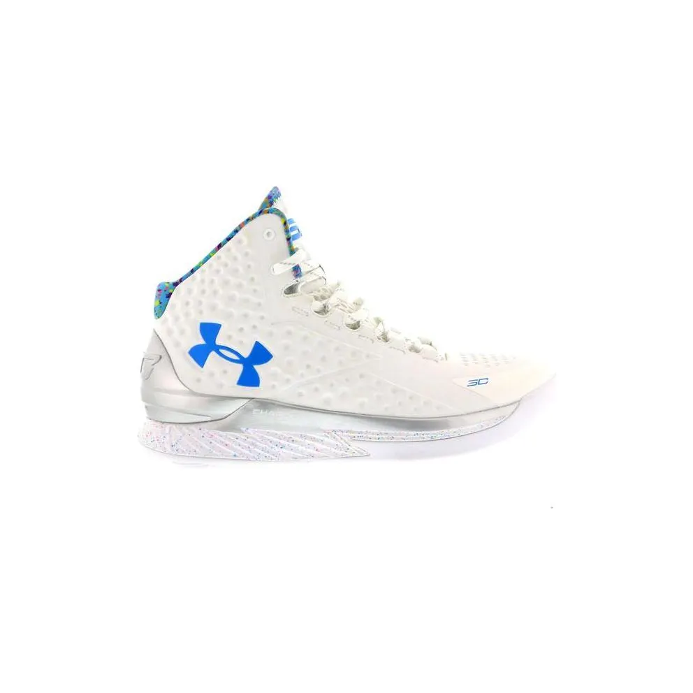 Under Armour UA Curry 1 Splash Party White/Metallic Silver-Blue (1286288-100)