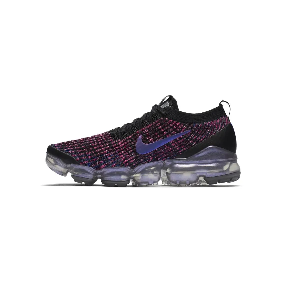 Nike Air VaporMax Flyknit 3 Throwback Future (W) Black/Blue Lagoon-Laser Fuchsia-Metallic Silver (AJ6910-003)