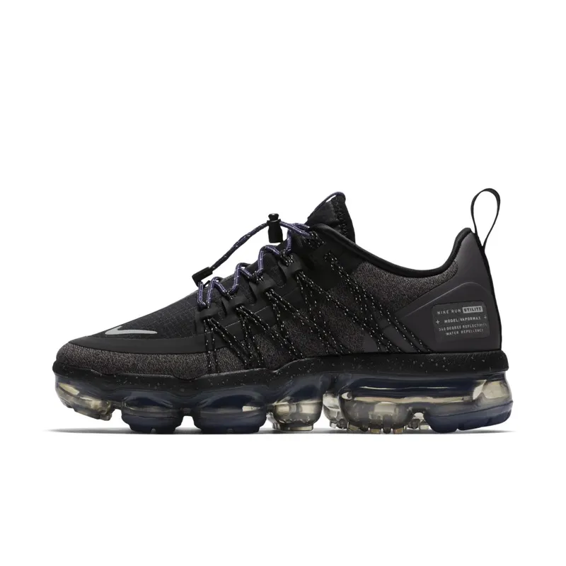 Nike Air VaporMax Run Utility Black Reflect Silver (W) Black/Reflect Silver-Thunder Grey (AQ8811-001)