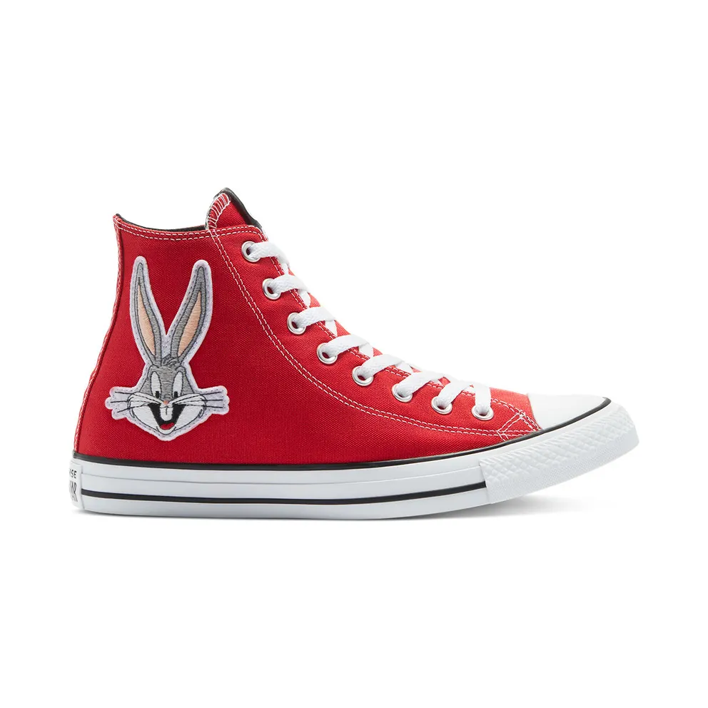 Converse Looney Tunes x Chuck Taylor All Star High ’80th Anniversary – Bugs Bunny Patch’ Red/White/Black (169224C)