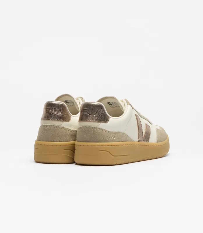 VEJA V-90 leather pure bronze natural – Beige (VD2021724A)