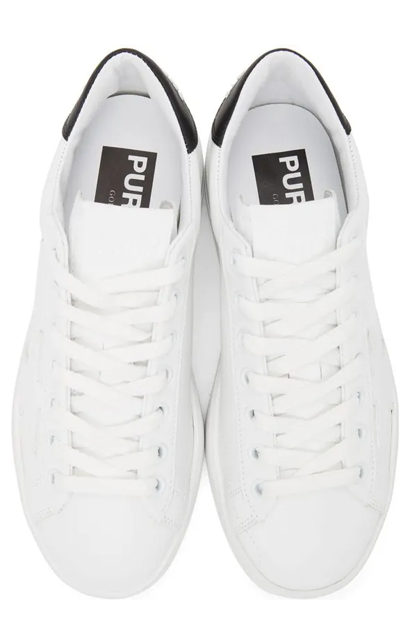 Golden Goose White & Black Purestar Sneakers (F00197.F000537.10283) (5)