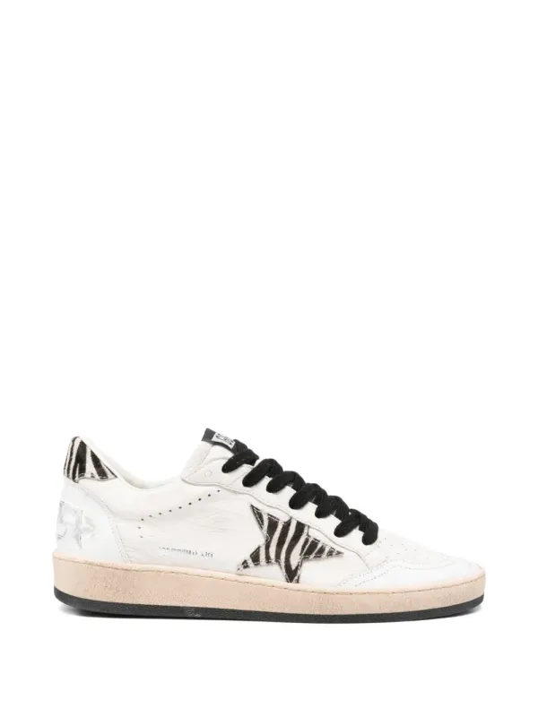 Golden Goose x Browns Ballstar sneakers with zebraprint – Beige (GWF00117F009042)