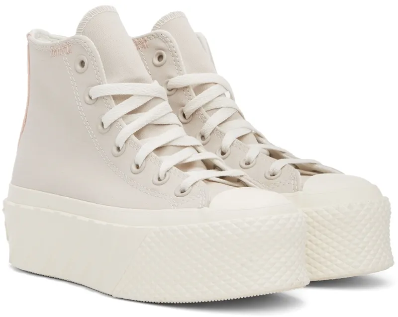Converse Beige Chuck Taylor All Star Lift 2X (572953C)
