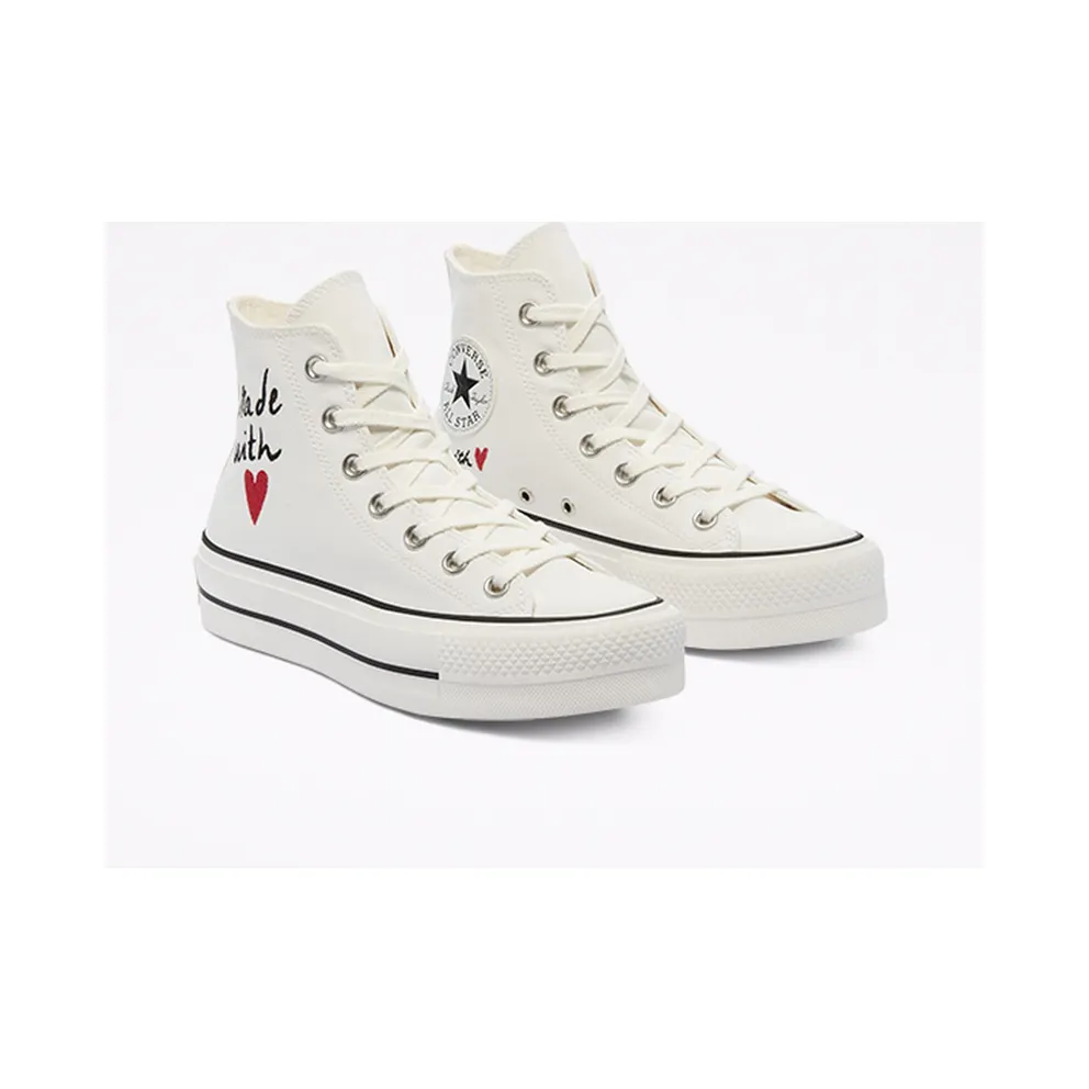 Converse Valentine’s Day Platform Chuck Taylor All Star High Top Vintage White/egret/black (571119C)