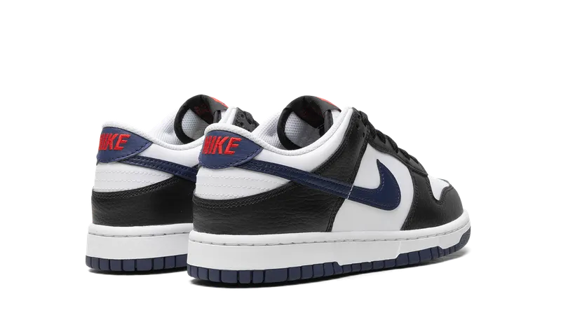 Nike Dunk Low “Black / White / University Red / Midnight Navy” (HJ9202-001)